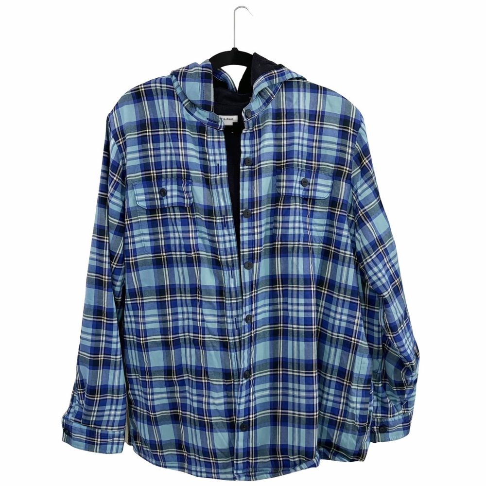 L.L.Bean Fleece Flannel Hoodie XL